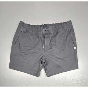 LL Bean Shorts Mens 2XL Gray Chino Ripstop Outdoor Flat Front